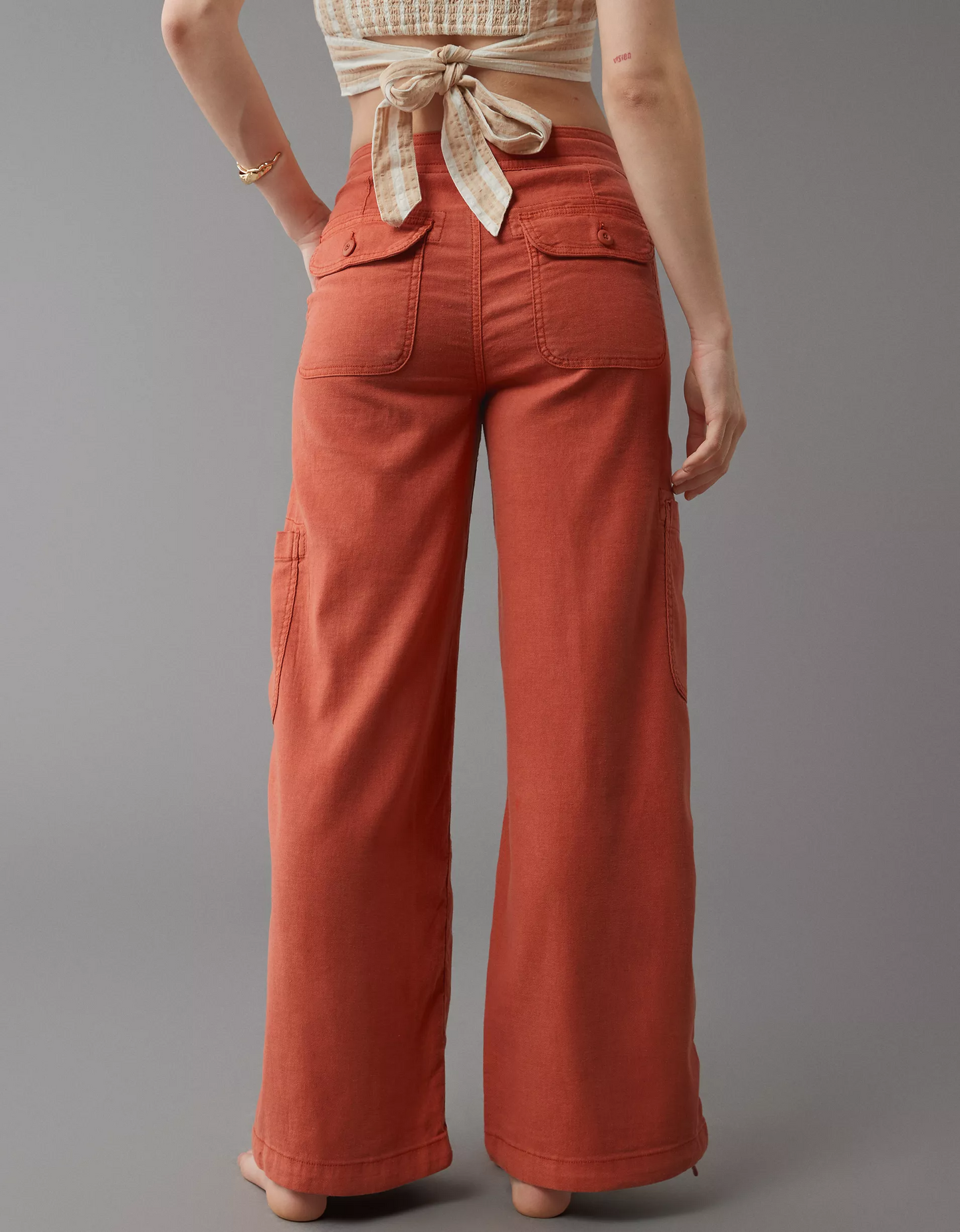 💝💝Linen-Blend Wide-Leg Cargo Pant(BUY 2 FREE SHIPPING)