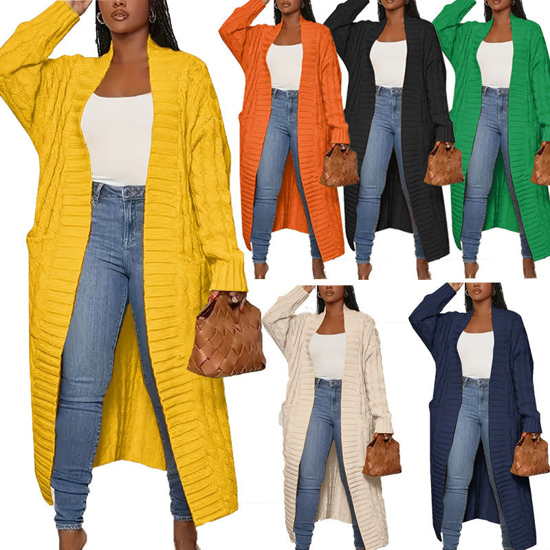 🔥Free Shipping✨ Cozy Long Knit Cashmere Cardigan — Ultra-Soft, Warm & Slimming | S–3XL | 6 Colors