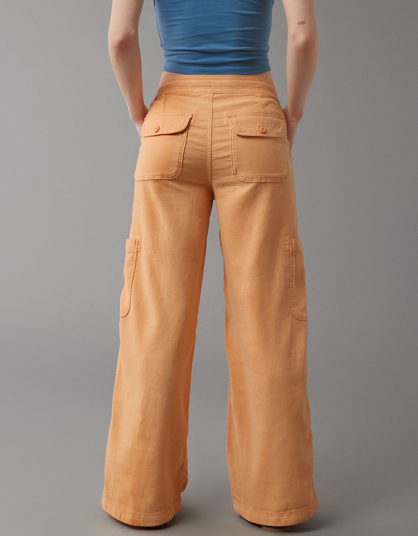💝💝Linen-Blend Wide-Leg Cargo Pant(BUY 2 FREE SHIPPING)