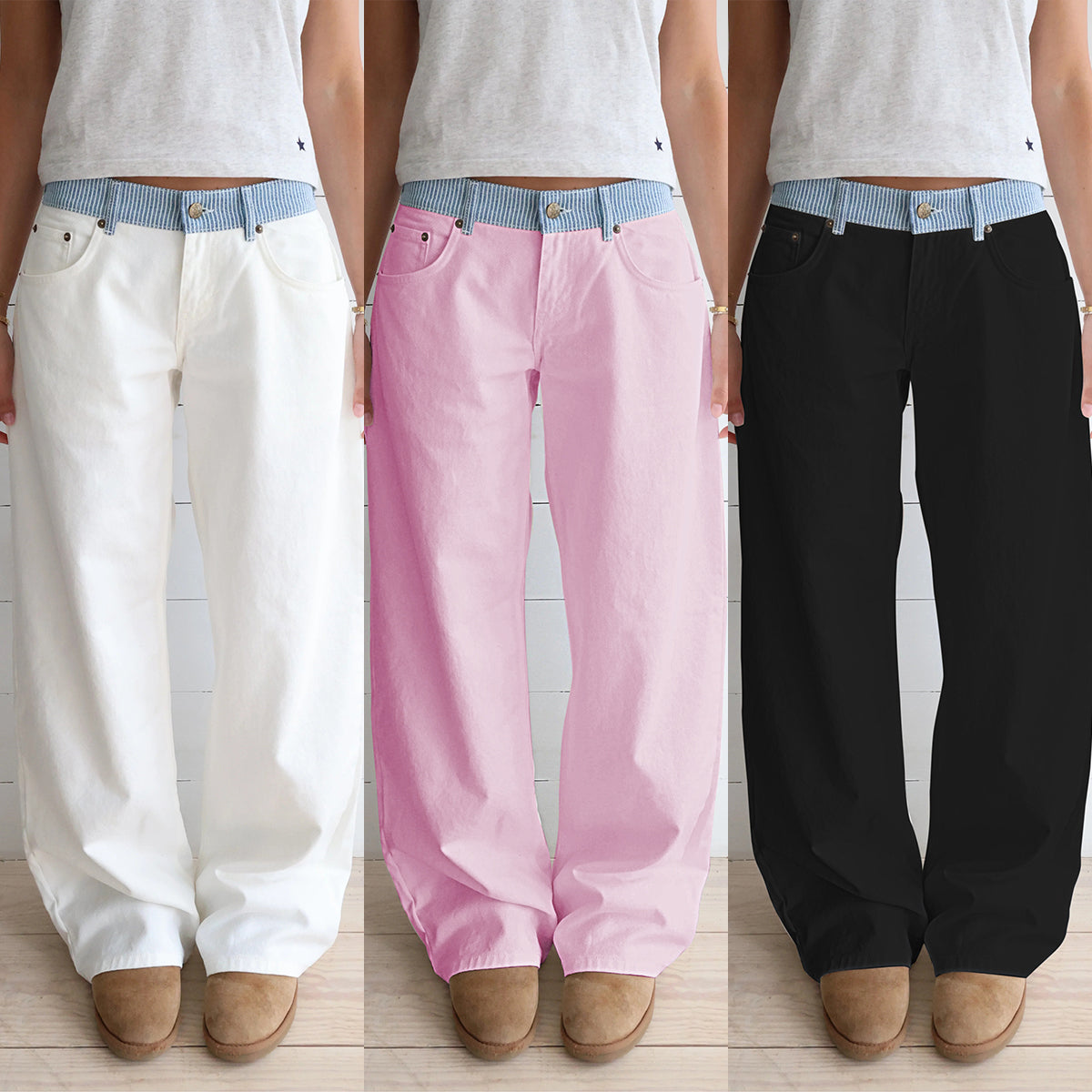 💝💝Judy Adjustable Wide Leg Jeans (Buy 2 Free Shipping)