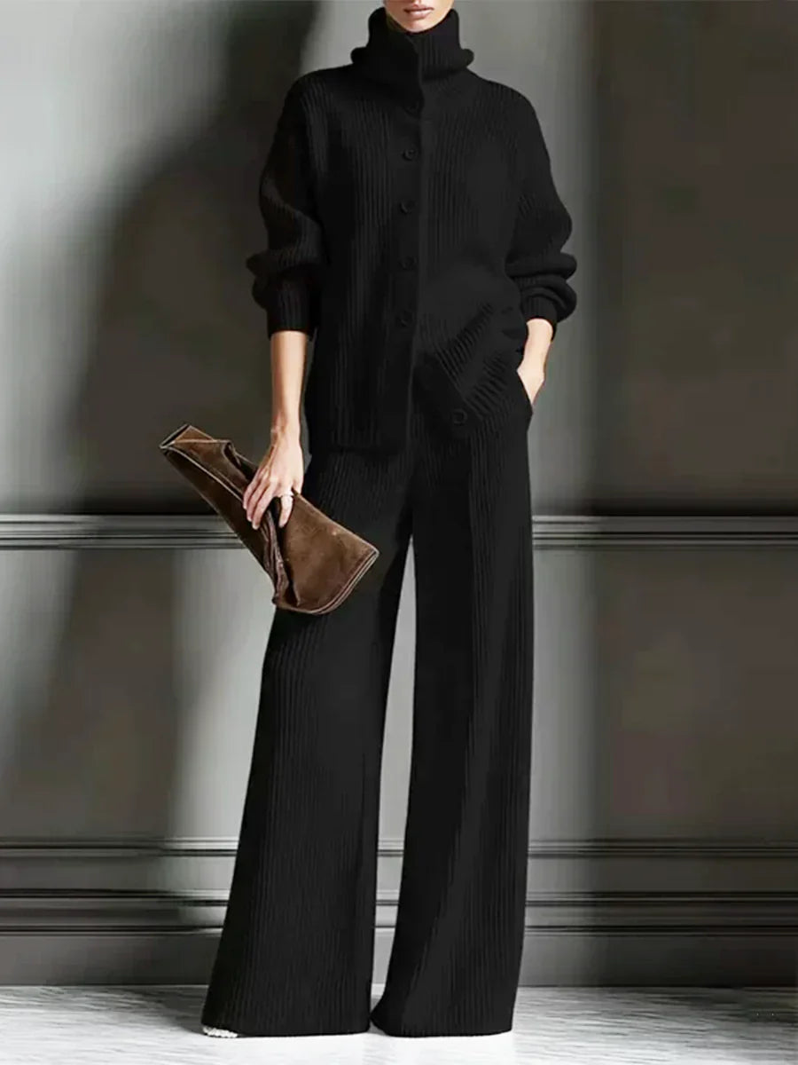 💝💝Women's Cozy Cardigan Sweater and Pants Two-Piece Set