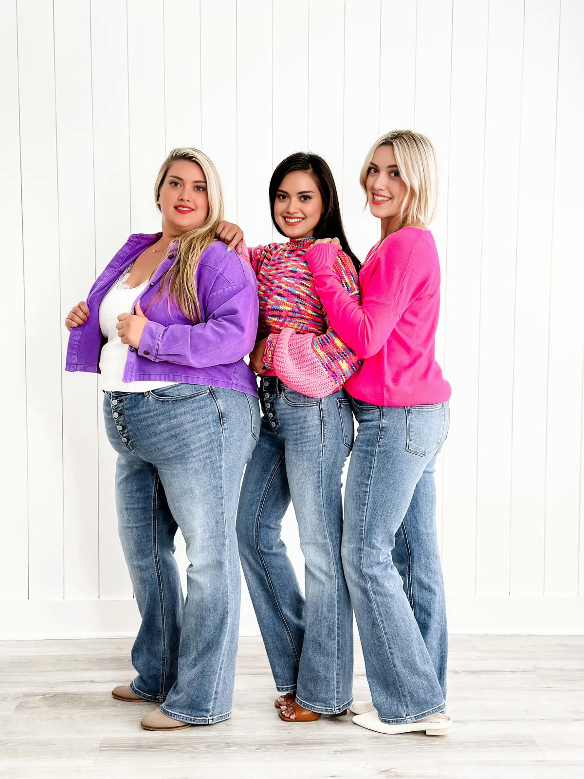 💝💝Judy Mid Rise Button Fly Bootcut Jeans (Buy 2 Free Shipping)