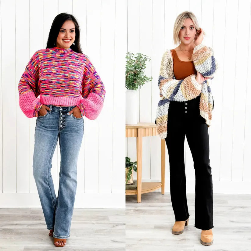 💝💝Judy Mid Rise Button Fly Bootcut Jeans (Buy 2 Free Shipping)