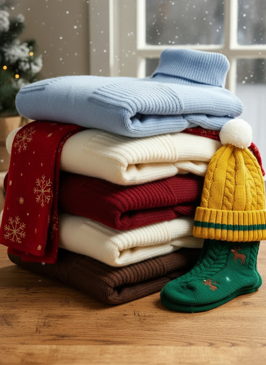 📦📦CLEARANCE SALE🔥 Women's Solid Color High-Neck Long-Sleeve Casual Loose Knit Dress