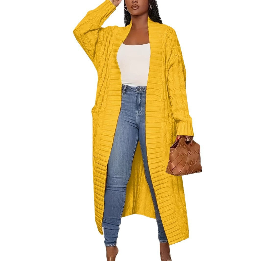 🔥Free Shipping✨ Cozy Long Knit Cashmere Cardigan — Ultra-Soft, Warm & Slimming | S–3XL | 6 Colors