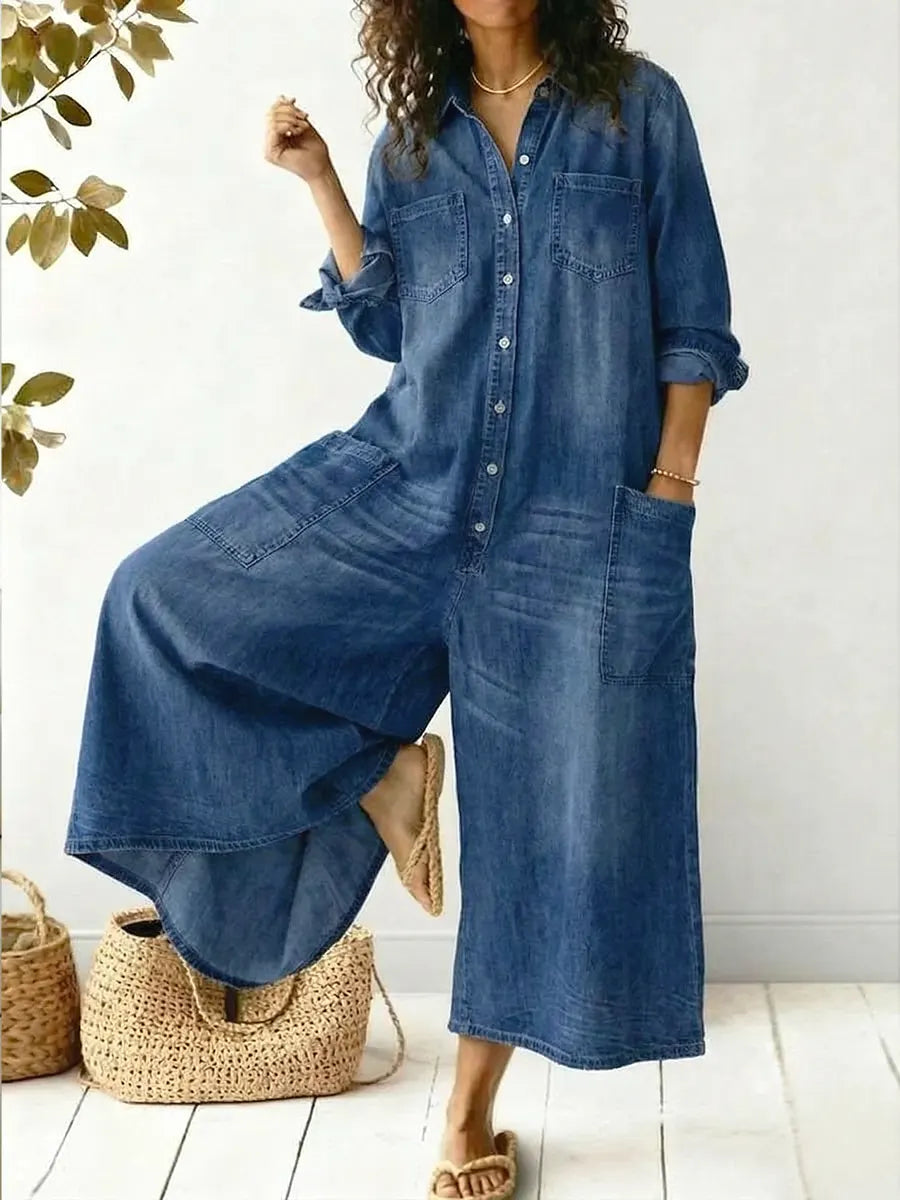 💝💝Women's Cozy and Casual Cotton Jumpsuit
