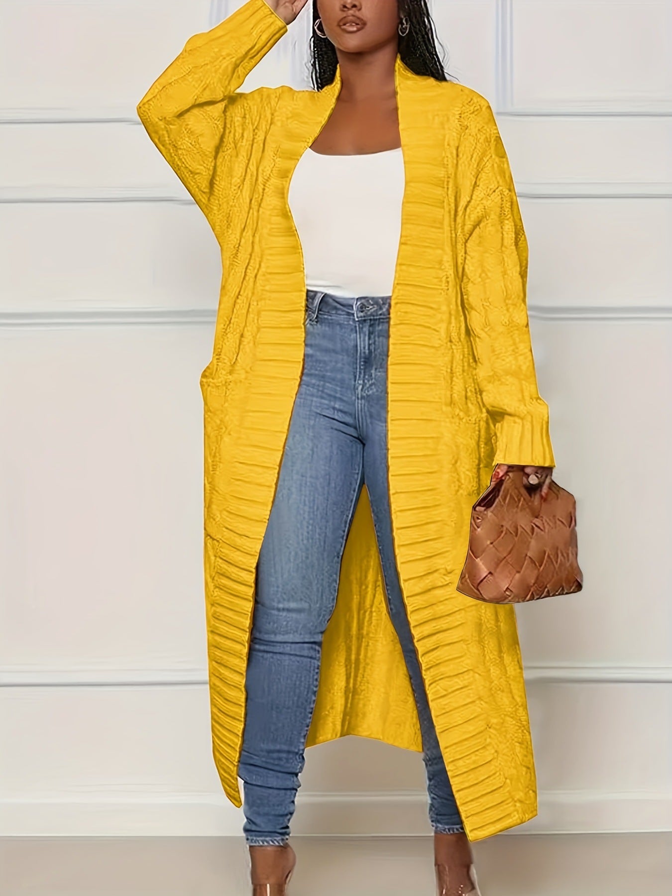 🔥Free Shipping✨ Cozy Long Knit Cashmere Cardigan — Ultra-Soft, Warm & Slimming | S–3XL | 6 Colors