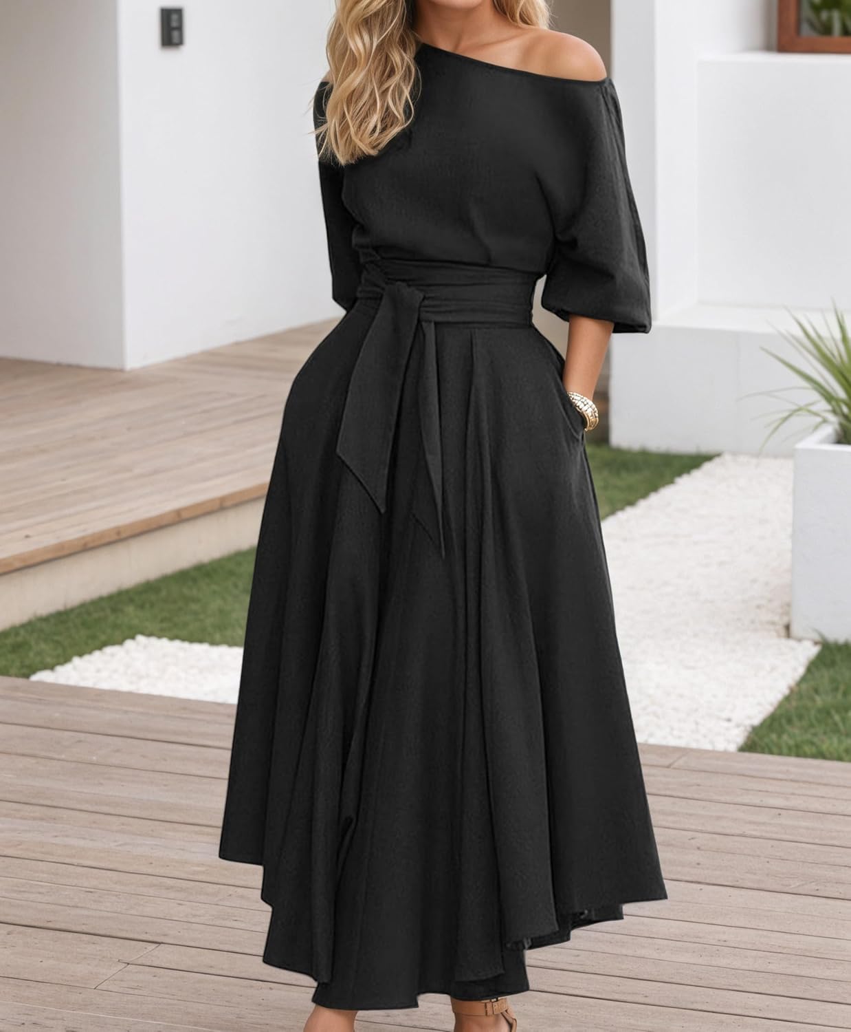 📦📦Buy 2 PCS for free shipping💥Women's Elegant Lantern Sleeve Long Evening Dress for Parties