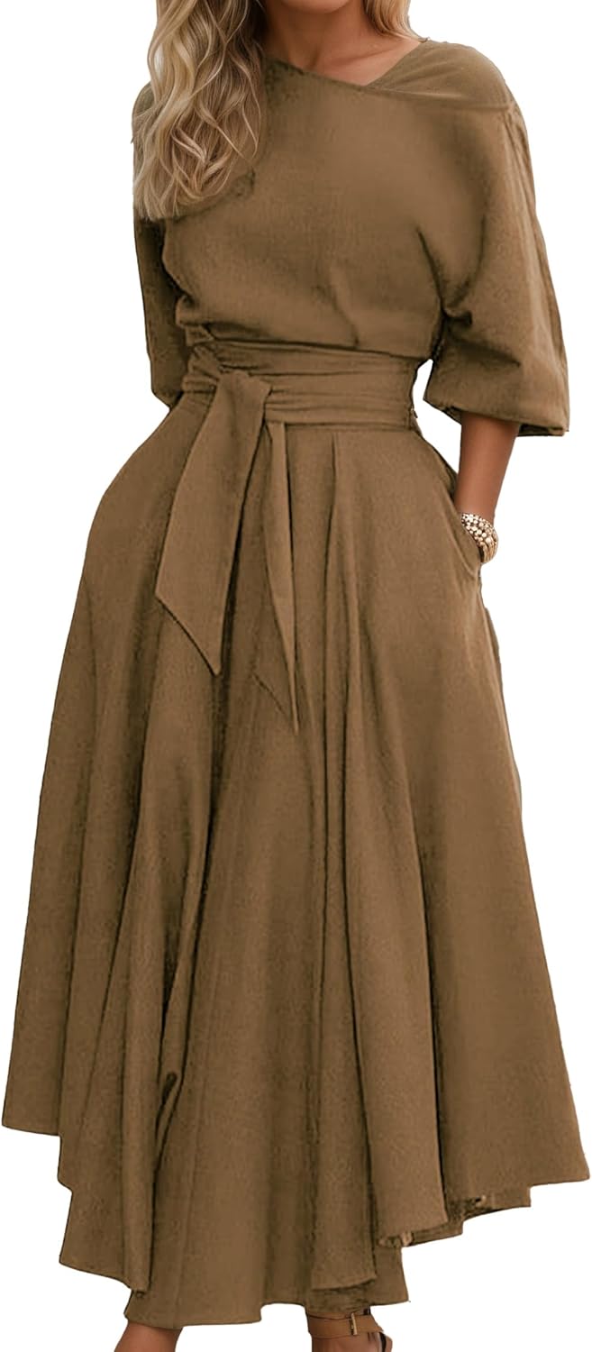 📦📦Buy 2 PCS for free shipping💥Women's Elegant Lantern Sleeve Long Evening Dress for Parties