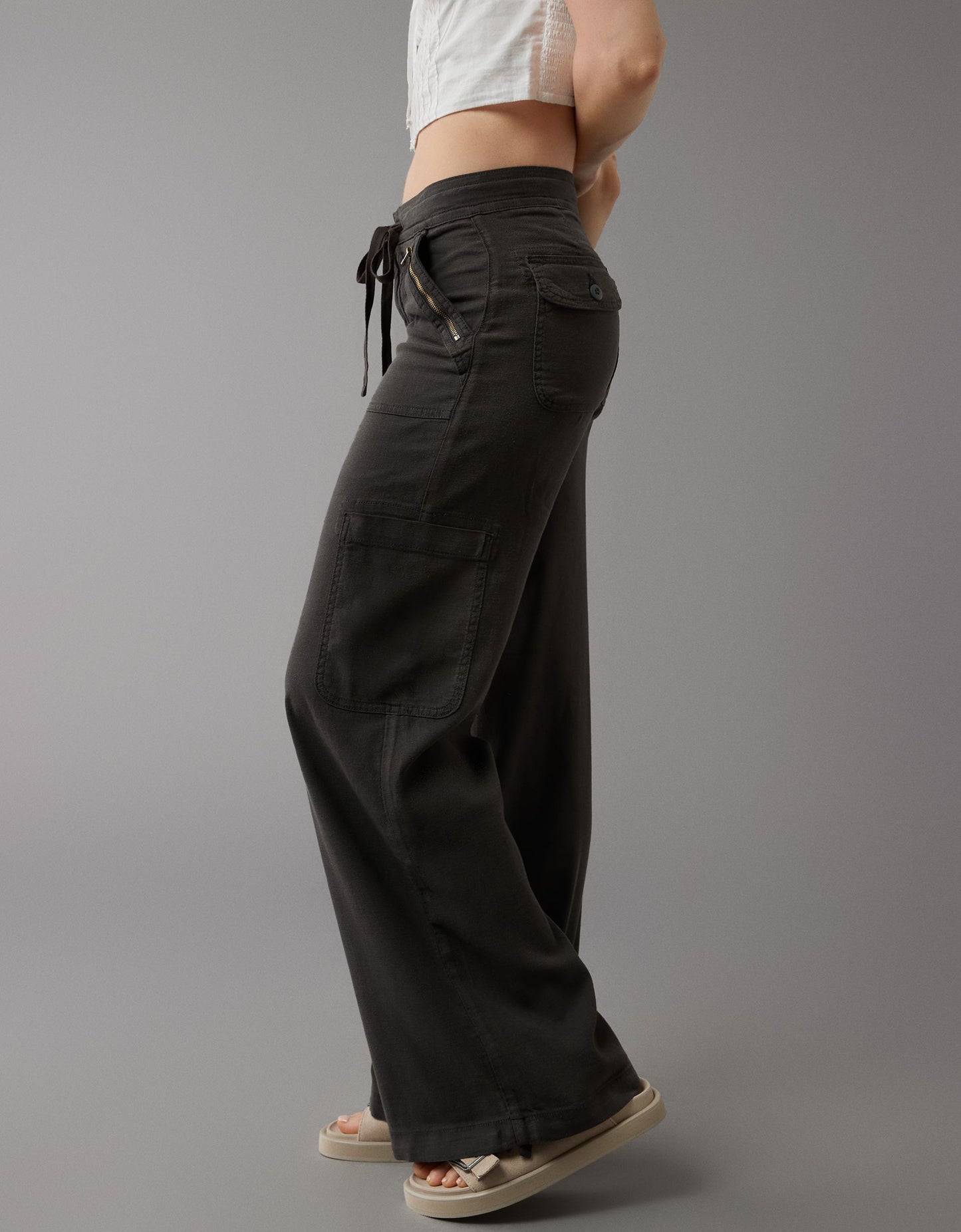 💝💝Linen-Blend Wide-Leg Cargo Pant(BUY 2 FREE SHIPPING)