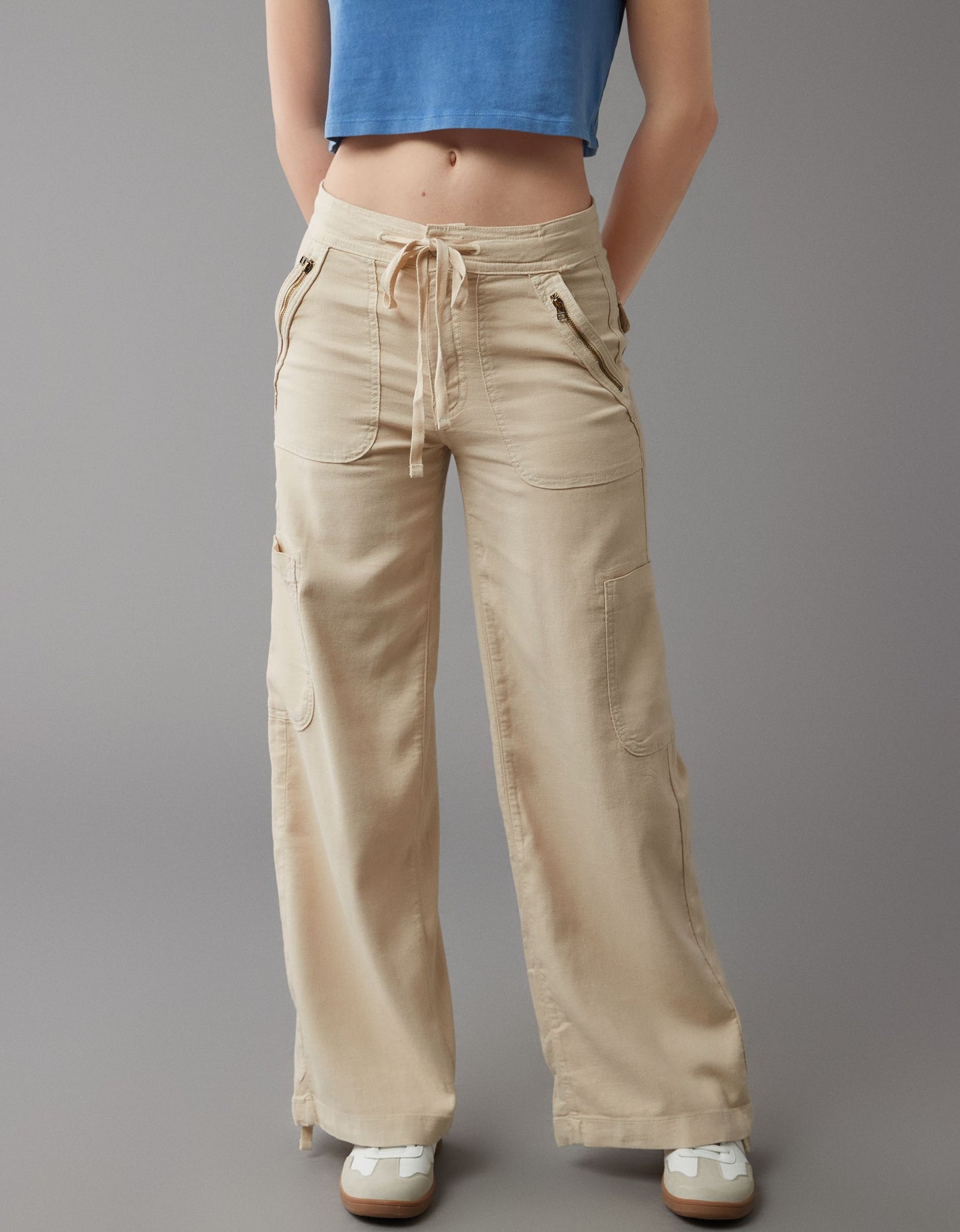 💝💝Linen-Blend Wide-Leg Cargo Pant(BUY 2 FREE SHIPPING)