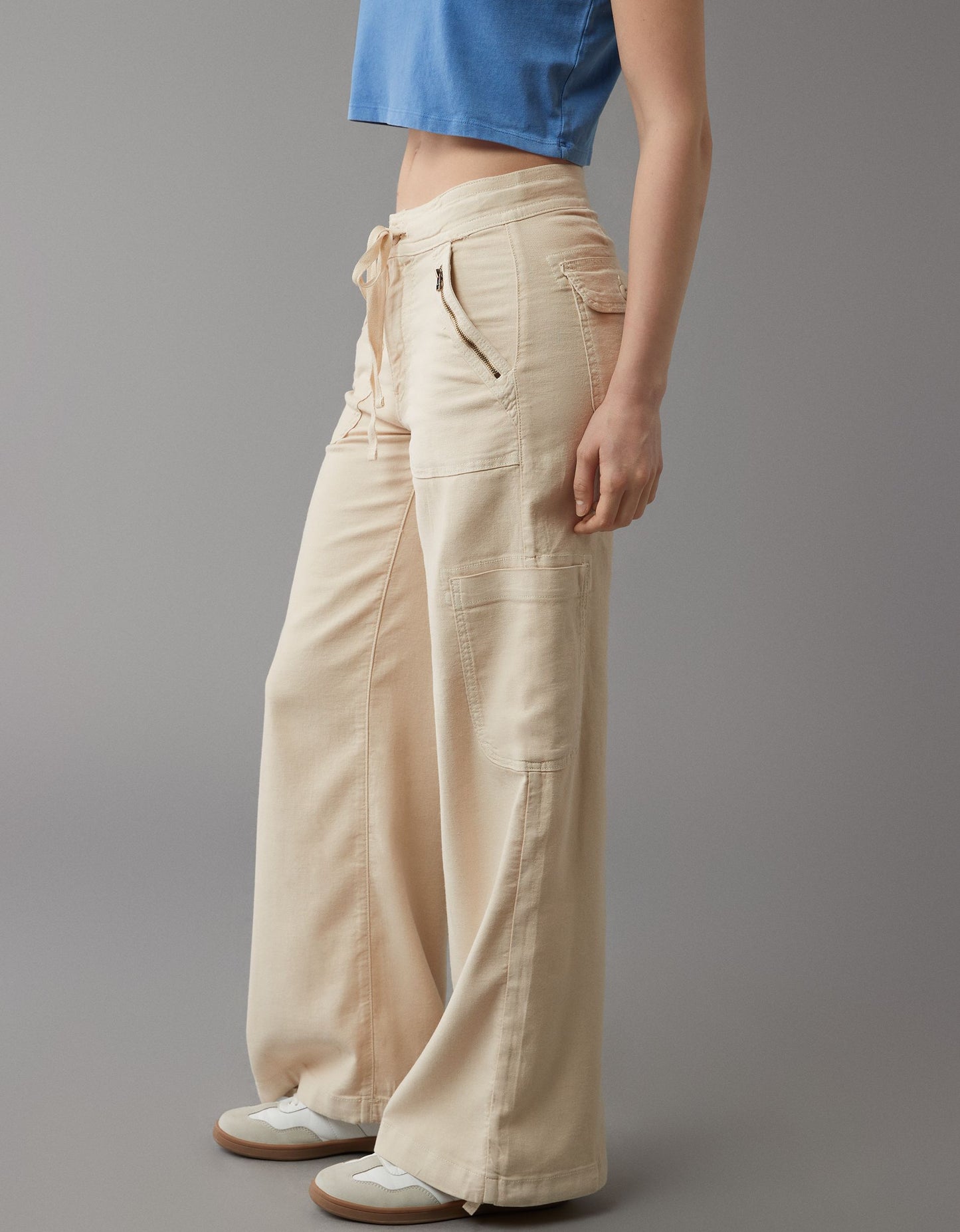 💝💝Linen-Blend Wide-Leg Cargo Pant(BUY 2 FREE SHIPPING)