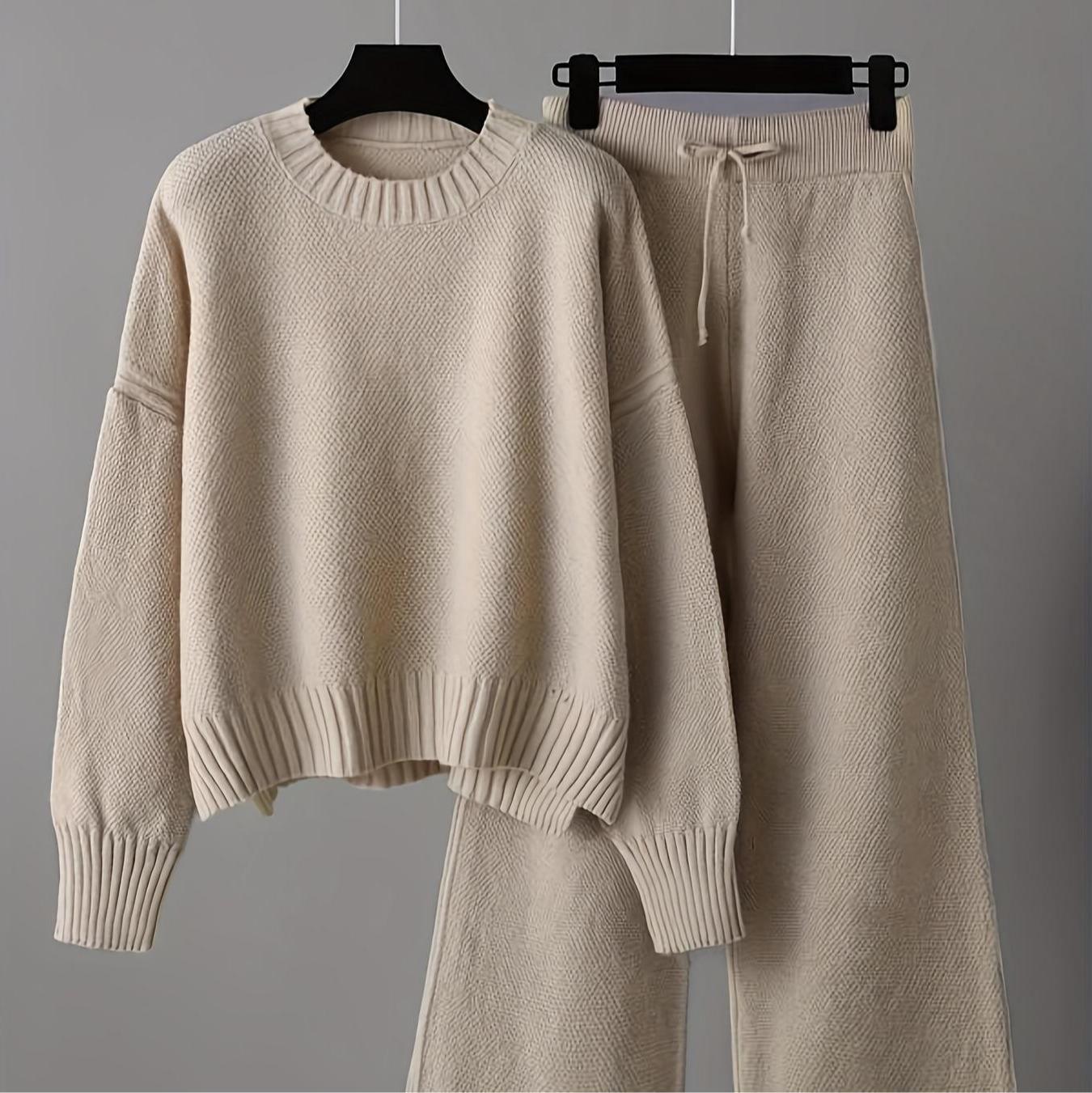 💝💝⏰ LAST DAY SAVE 50% 💥2026 Hot Sale Casual Soft Cashmere Sweater Suit