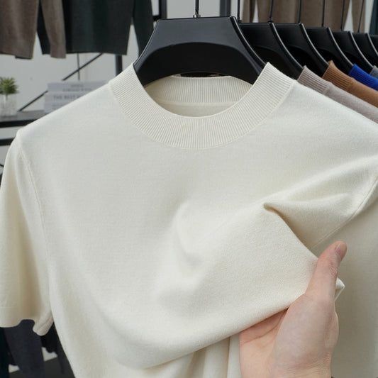 💝💝Last Day 50% OFF🔥Men's Stand Collar Cashmere Casual T-shirt (Buy 2 Free Shipping)