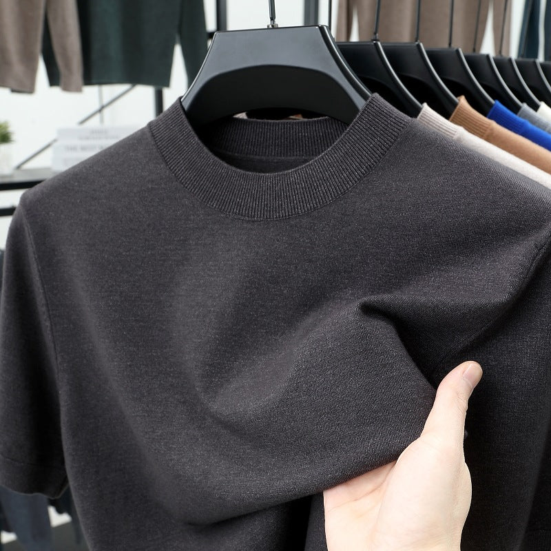 💝💝Last Day 50% OFF🔥Men's Stand Collar Cashmere Casual T-shirt (Buy 2 Free Shipping)