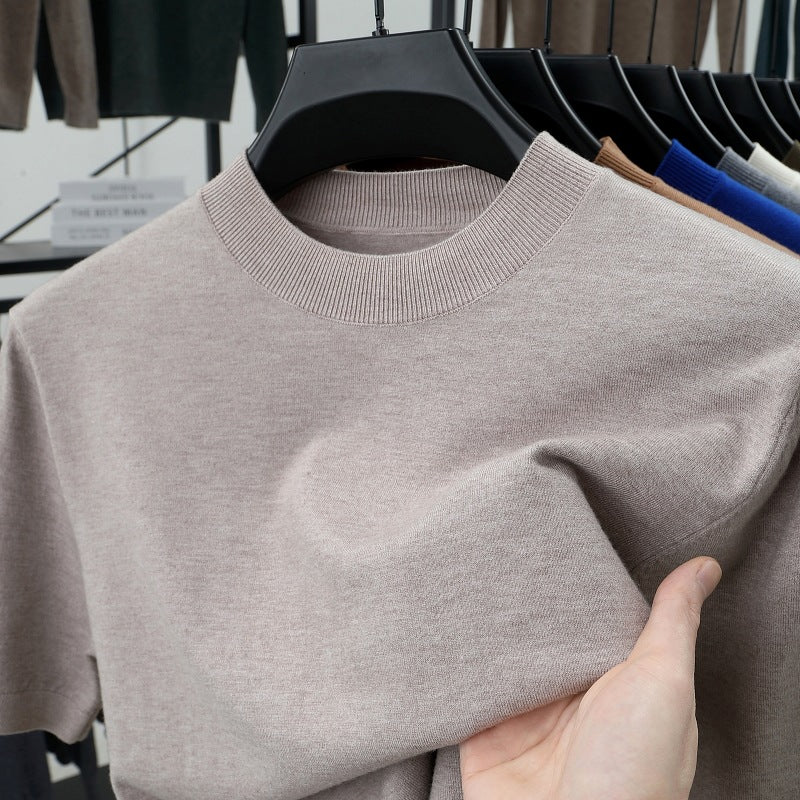 💝💝Last Day 50% OFF🔥Men's Stand Collar Cashmere Casual T-shirt (Buy 2 Free Shipping)