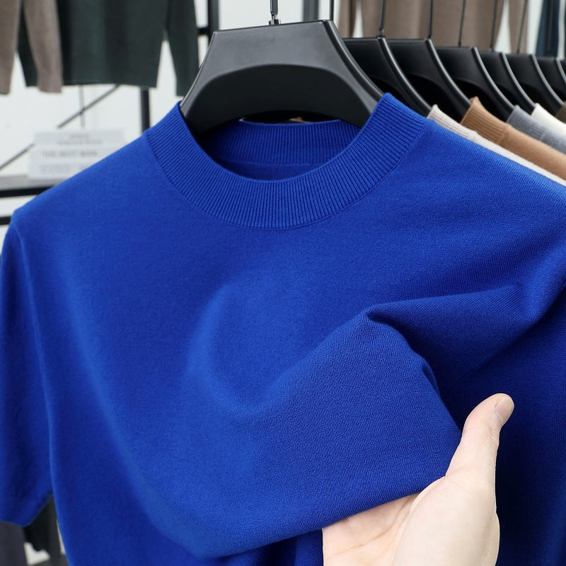 💝💝Last Day 50% OFF🔥Men's Stand Collar Cashmere Casual T-shirt (Buy 2 Free Shipping)