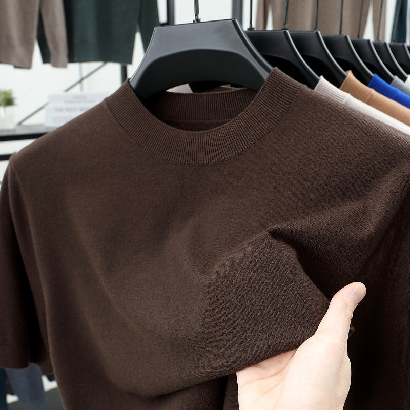 💝💝Last Day 50% OFF🔥Men's Stand Collar Cashmere Casual T-shirt (Buy 2 Free Shipping)