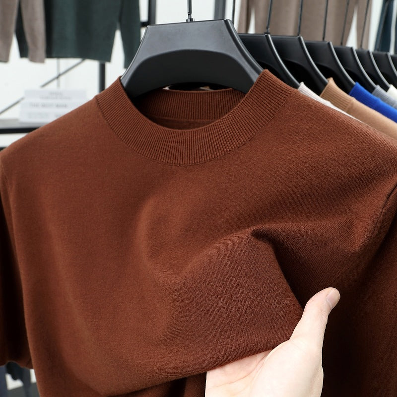 💝💝Last Day 50% OFF🔥Men's Stand Collar Cashmere Casual T-shirt (Buy 2 Free Shipping)