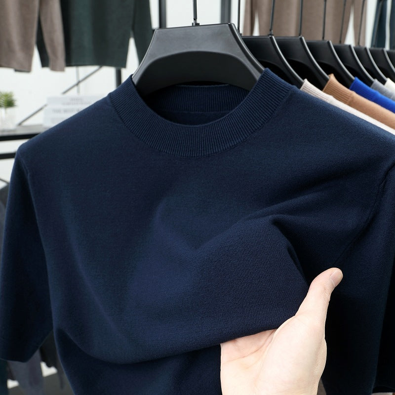 💝💝Last Day 50% OFF🔥Men's Stand Collar Cashmere Casual T-shirt (Buy 2 Free Shipping)