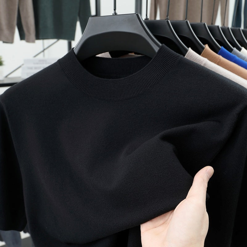 💝💝Last Day 50% OFF🔥Men's Stand Collar Cashmere Casual T-shirt (Buy 2 Free Shipping)