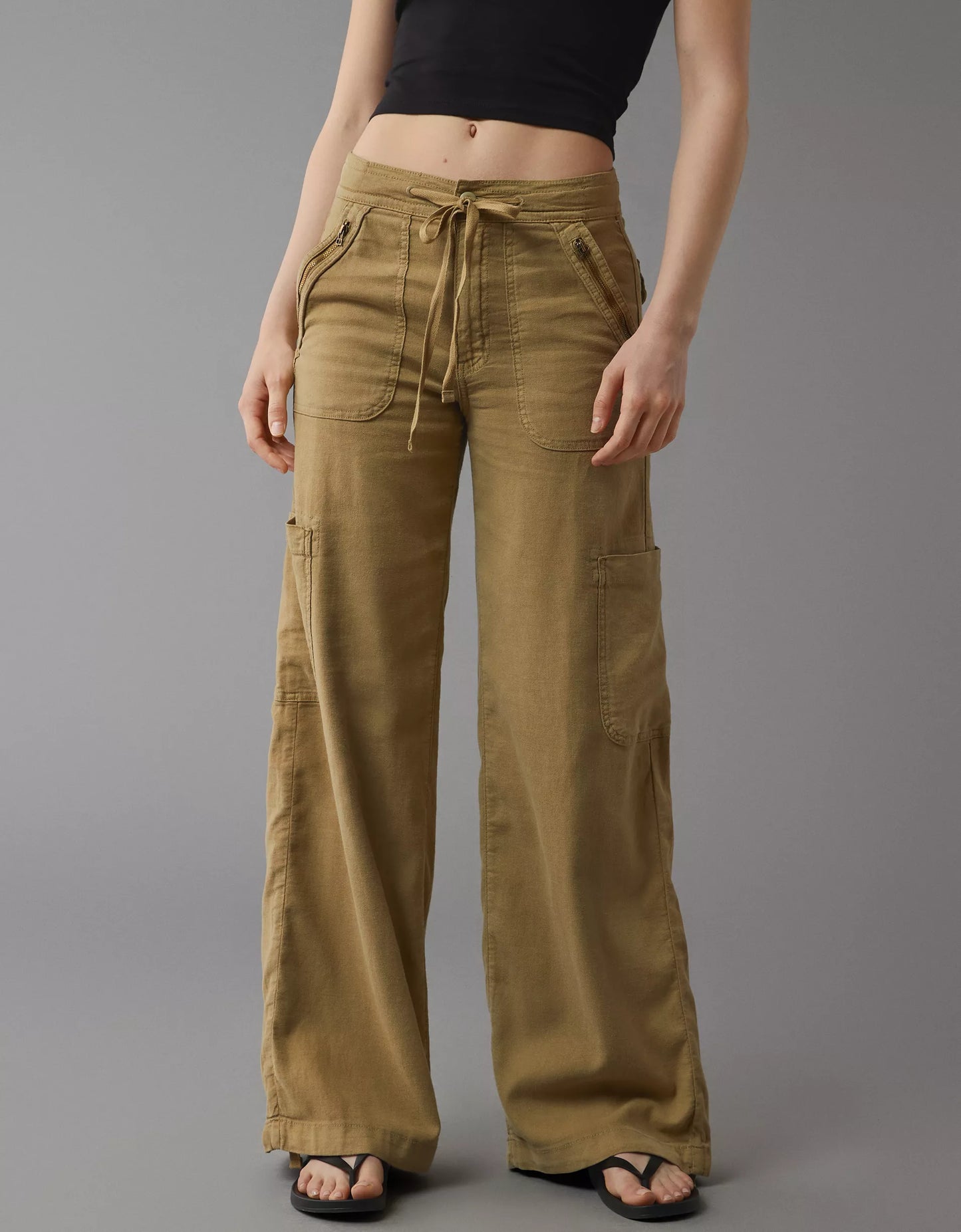 💝💝Linen-Blend Wide-Leg Cargo Pant(BUY 2 FREE SHIPPING)