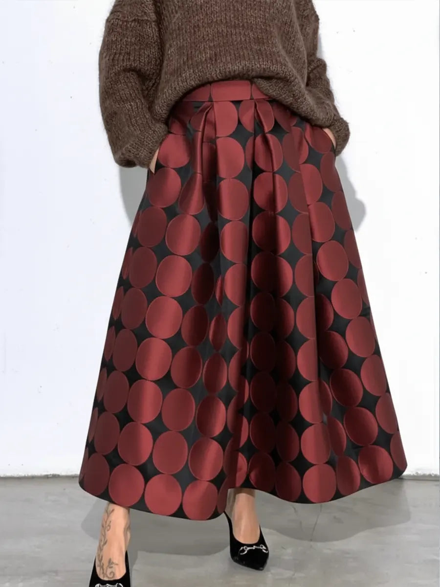 💝💝Elegant Women's Polka Dot Pleated Skirt