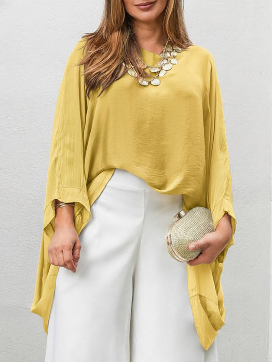 💝💝Women's Round-neck Long-sleeved Casual Loose Top