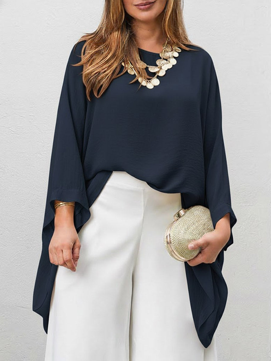 💝💝Women's Round-neck Long-sleeved Casual Loose Top