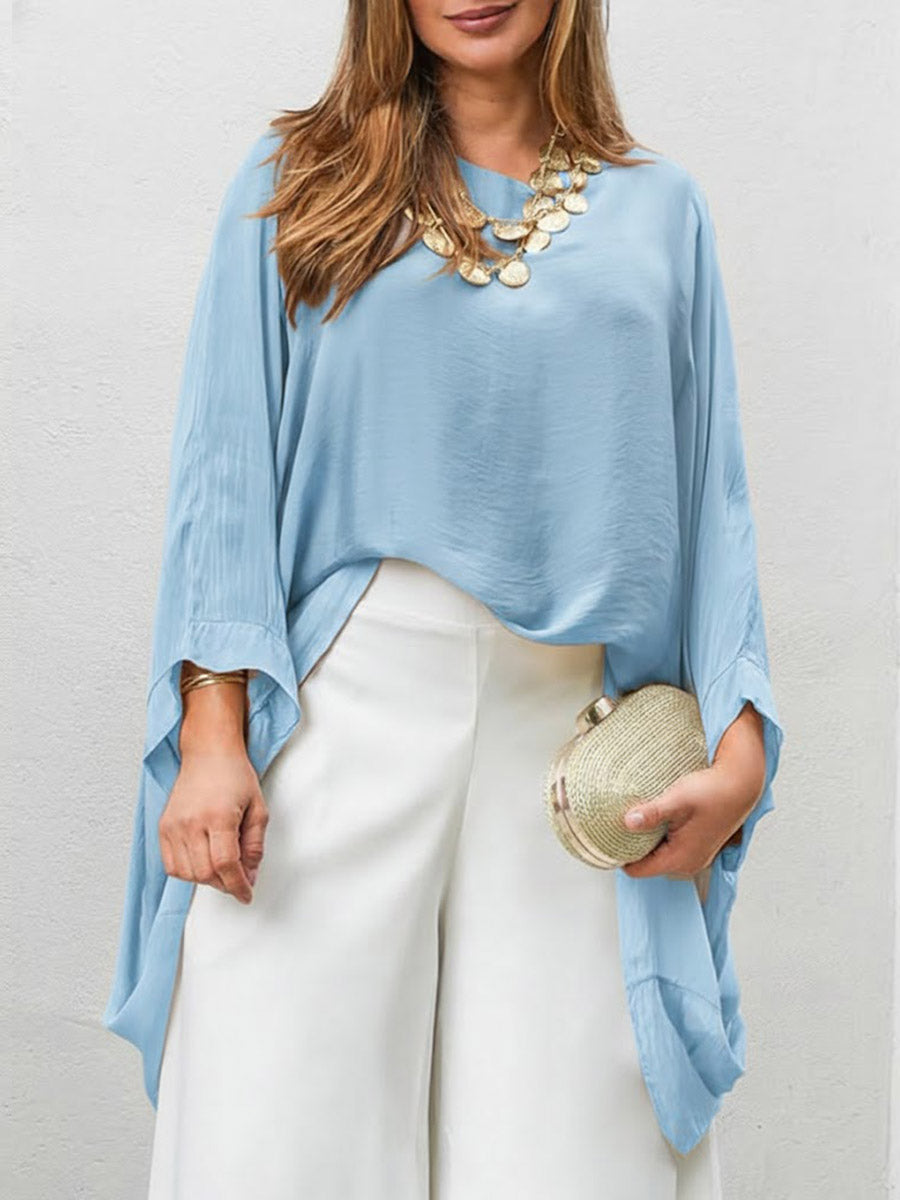 💝💝Women's Round-neck Long-sleeved Casual Loose Top