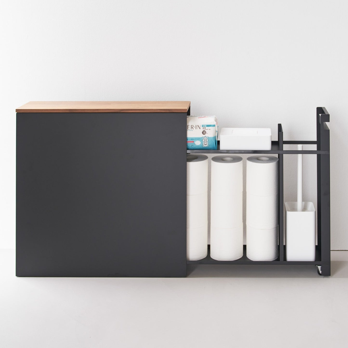 🎈Clearance Sale: 50%OFF Sliding Wood-Top Storage Rack