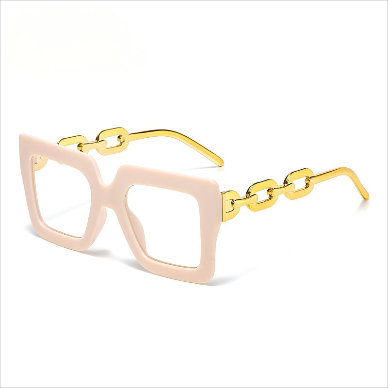Lastday 70%OFF-Women’s Oversized Square Chain Reading Glasses(1set-6pcs)